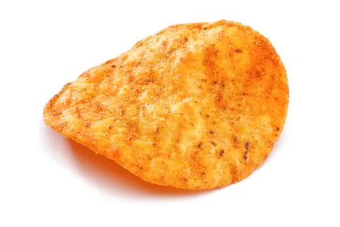 Corn chips on white background Stock Photos