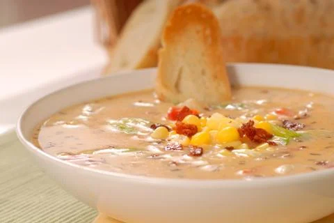 Corn chowder Stock Photos