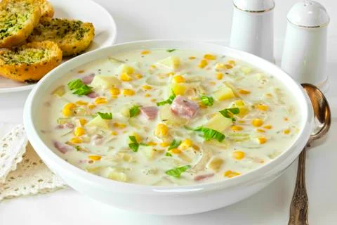 Corn chowder Stock Photos
