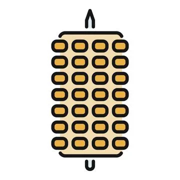 Corn cob icon representing fresh organic food Stock Illustration