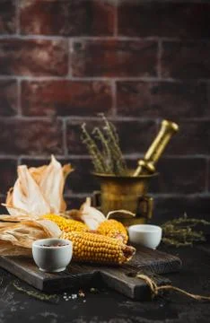 Corn on cobs Stock Photos