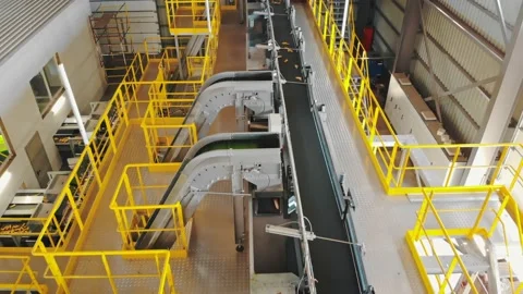 Corn. corn seeds production. Corn processing factory. an enterprise for the Stock Footage 161409608