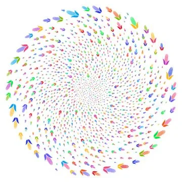Corn Curl Round Cluster Stock Illustration