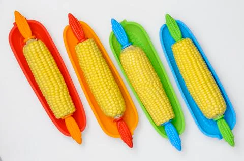 Corn in dish top 01 Stock Photos