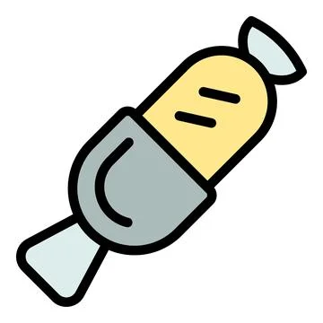 Corn dog food icon vector flat 스톡 일러스트