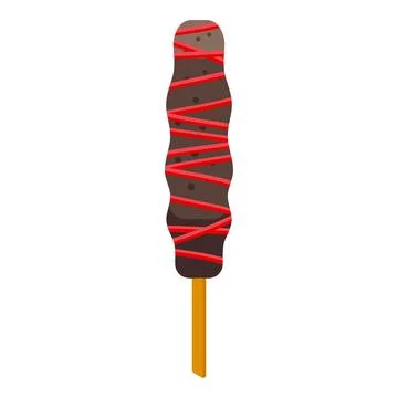 Corn dog icon isometric vector. Hot food Illustrazione stock