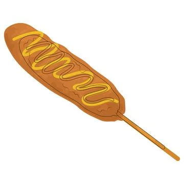 Corn Dog illustration Stock Illustration
