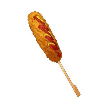 Corn Dog illustration Stock Illustration