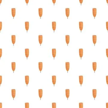 Corn dog repeat pattern for fast food theme イラスト素材