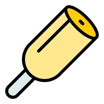 Corn dog style icon vector flat 스톡 일러스트