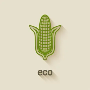 Corn eco symbol Stock-Illustration