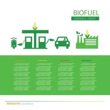 Corn ethanol biofuel vector icon. Alternative environmental friendly fuel. Stock-Illustration
