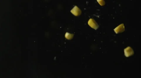 Corn falling in water Stock Footage 24894914