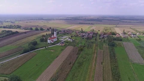 Corn field aerial Stock Footage 82533375