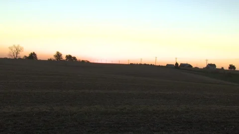 Corn Field Sunrise Stock Footage 123913067