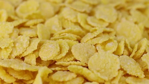 The corn flakes are spinning around Stock Footage 219210111