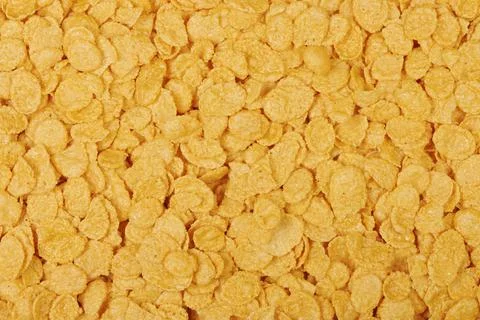 Corn flakes background and texture Stock Photos
