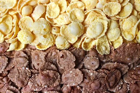 Corn-flakes background texture Stock Photos