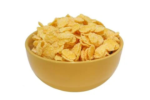 Corn flakes close up Stock Photos