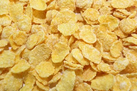 Corn flakes close up Stock Photos