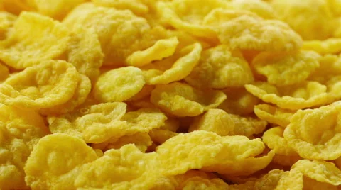 Corn flakes rotating. Stock Footage 57302520
