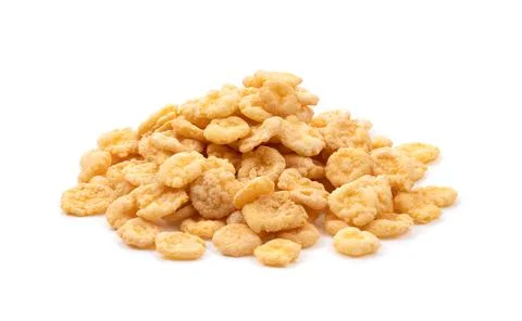 Corn Flakes on white background Stock Photos