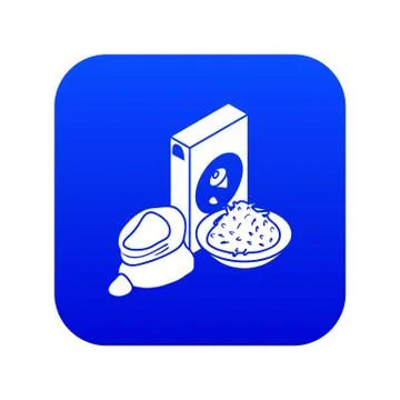 Corn flour icon blue Stockillustratie