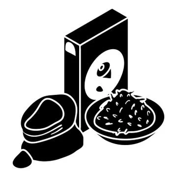 Corn flour icon, simple style Stockillustratie