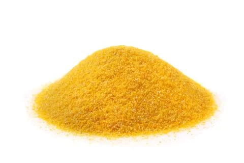 Corn flour isolated on a white background Stock Photos