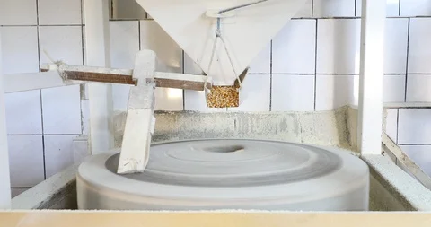 Corn Flour Milling With Water Mill (1) Stock Footage 96256521