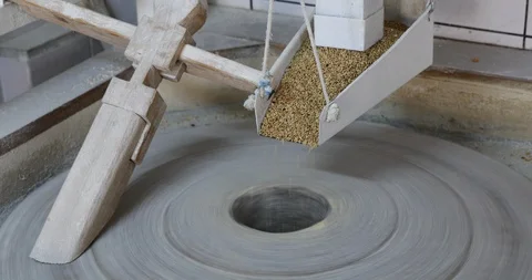 Corn Flour Milling With Water Mill (7) Stock Footage 96270812