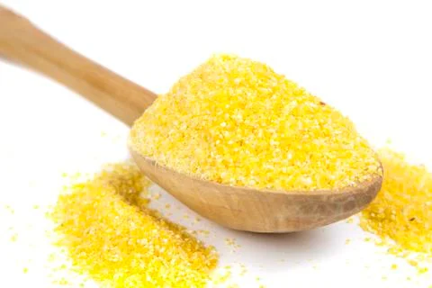 Corn flour spoon Foto stock