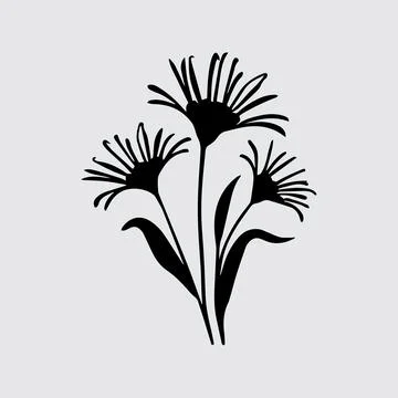 Corn flower vector art design Ilustración de archivo