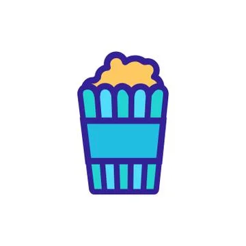 Corn food icon vector. Isolated contour symbol illustration Illustrazione stock