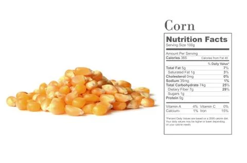 Corn grains close up Stock Photos