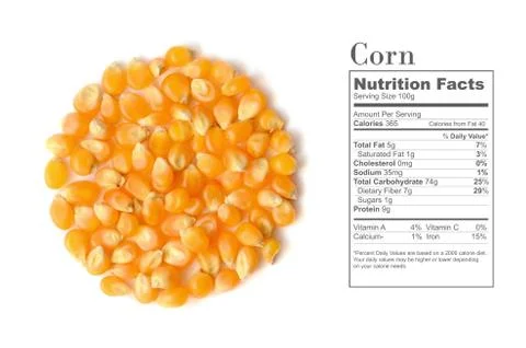 Corn grains close up Stock Photos