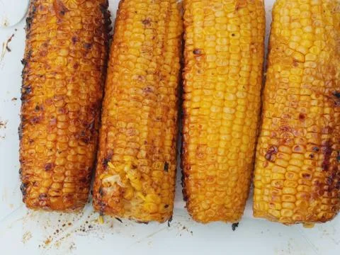 Corn grilled Stock Photos