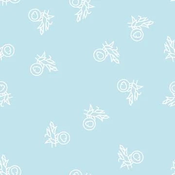 Corn groat line seamless pattern Illustrazione stock