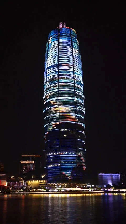 Corn House night view building Stock Footage 144544642