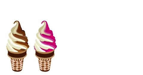 Corn ice cream animation Stock Footage 343261293