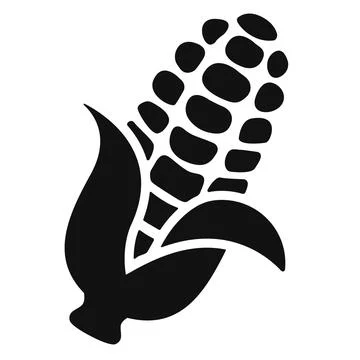 Corn icon. Cob vector illustration. Maize logo. Starch symbol. Vegetable em.. Stock Illustration
