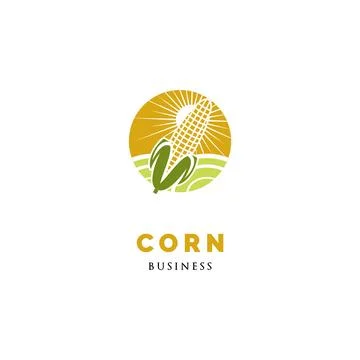 Corn Icon Logo Design Template Illustration