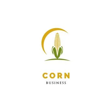 Corn Icon Logo Design Template Illustration