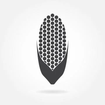Corn icon or sign isolated on white background. Vector illustration. Stock Illustration