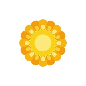 Corn icon vector. Corn on white background. Stock Illustration