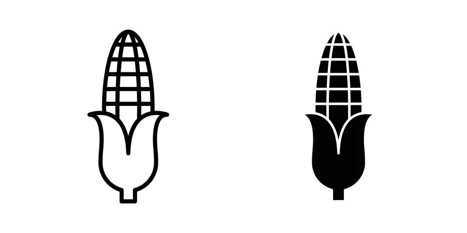 Corn icon vector editable eps10 Stock Illustration