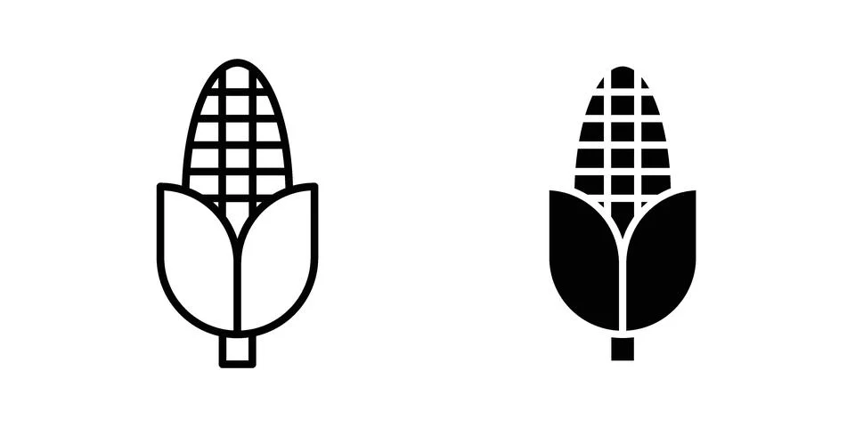 Corn icon for web projects Stock Illustration