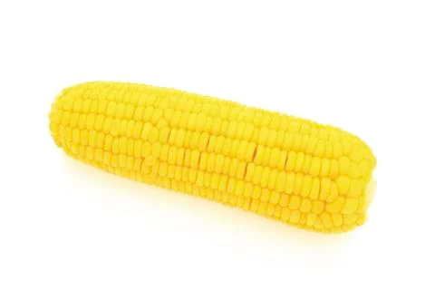 Corn isolated on a white background 스톡 사진