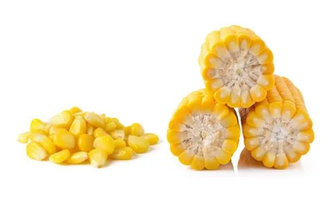 Corn isolated on white background Stock Photos