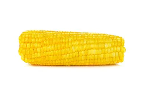 Corn isolated on a white background Stock Photos